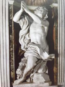 "Даниил в колодце со , львами" скульптура Бернини в Капелле Киджи.