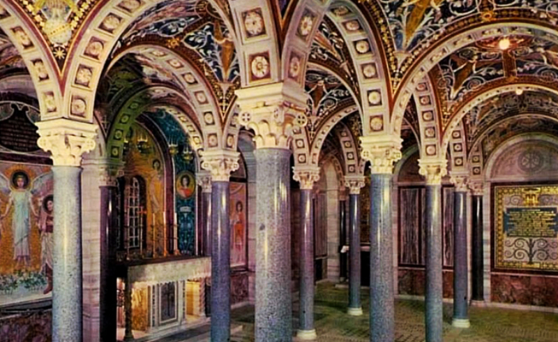 Капелла под церковью Санта Чечилия в Риме.