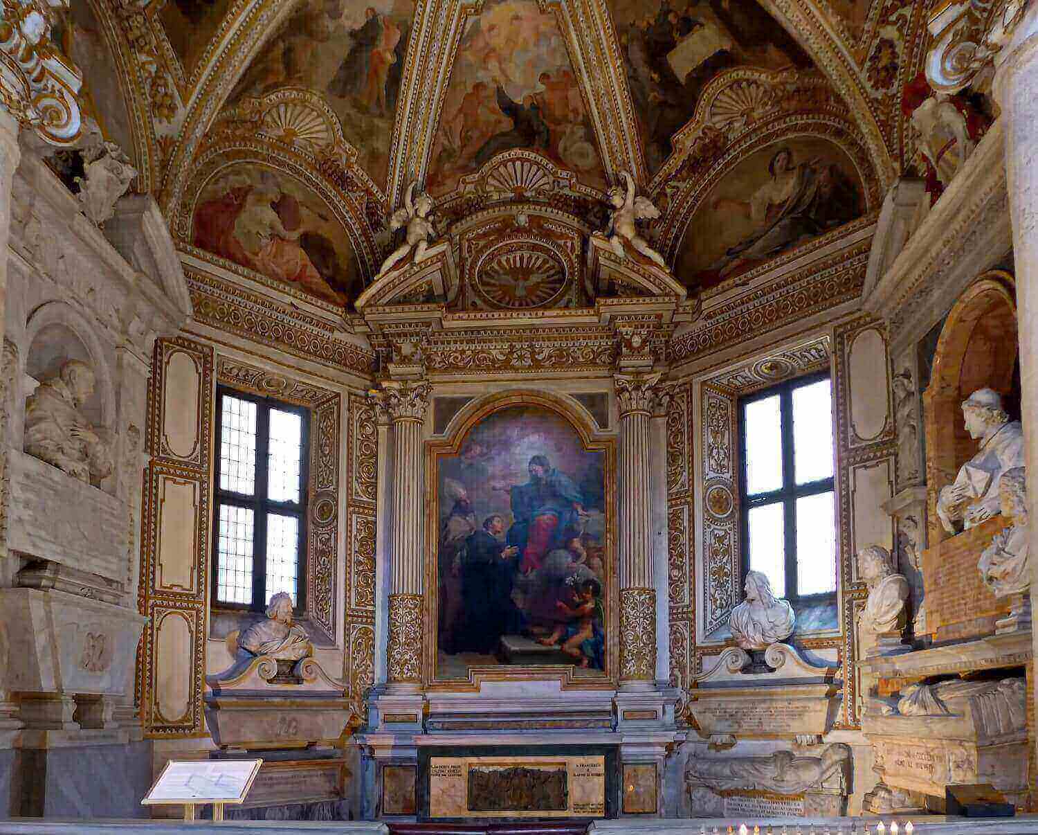 Капелла Милини в церкви Санта Мария дель Пополо в Риме.