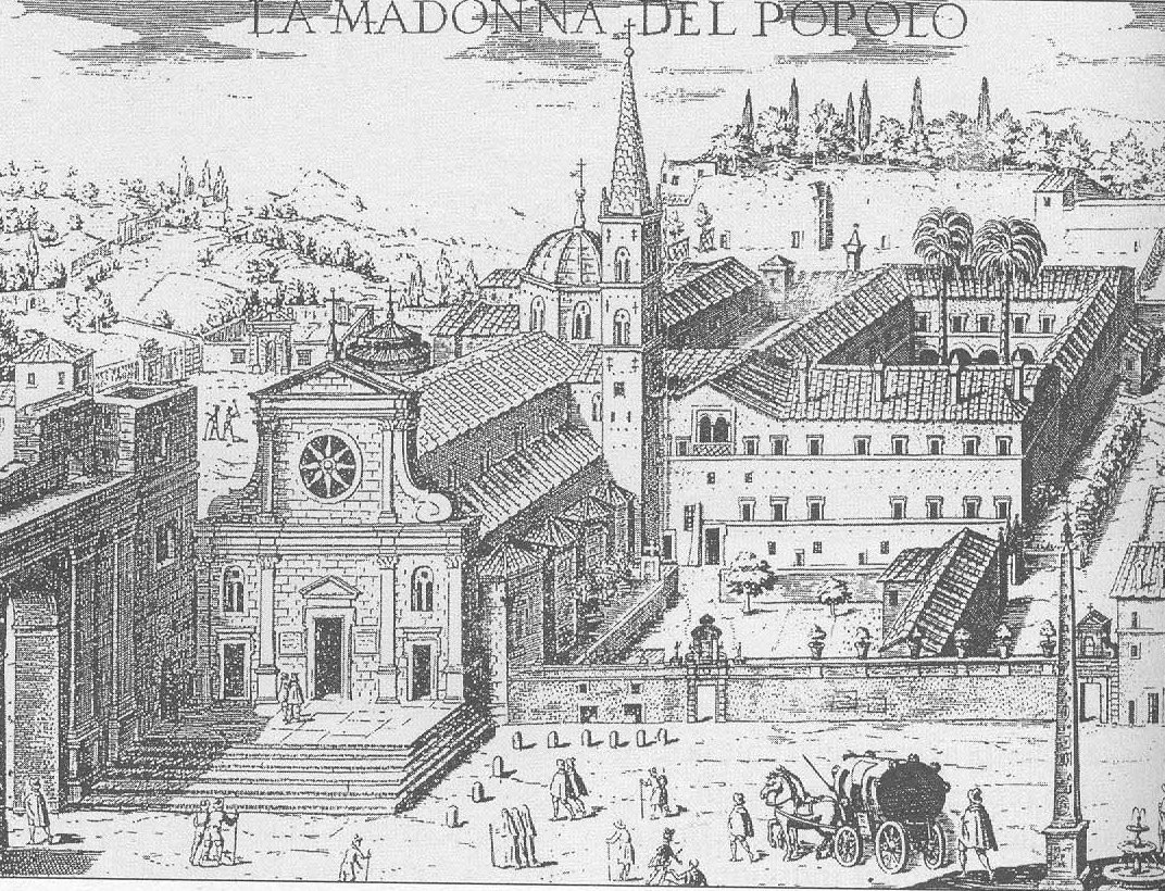 Церковь Санта Мария дель Пополо в Риме в 1600 годы.